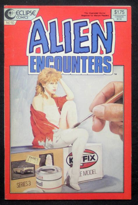 Alien Encounters 10 Dave Stevens Back Cover Eclipse Dec 1986