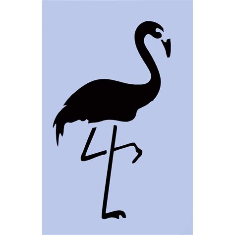 Flamingo Stencil A4 8 X 115 Bird Stencil For Etsy