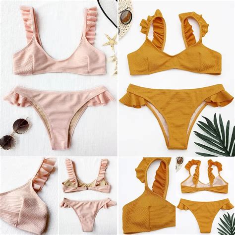 2018 Brand New Bikini Bathing Suit Women Push Up Padded Bra Bandage