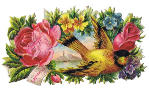 Birds And Floral Vintage Clip Art Images Knick Of Time