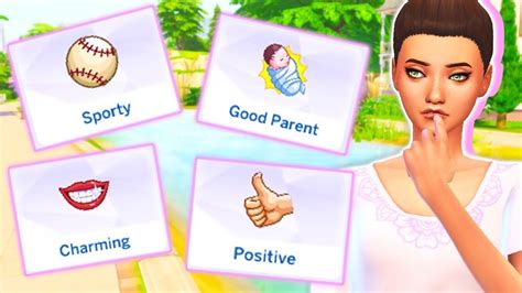 13 New Traits For Your Sims😱 Charming Sporty Positive More