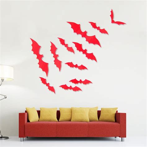 Buy Bat Wall Stickers Pvc Decorative Wall Decals For Halloween Living
