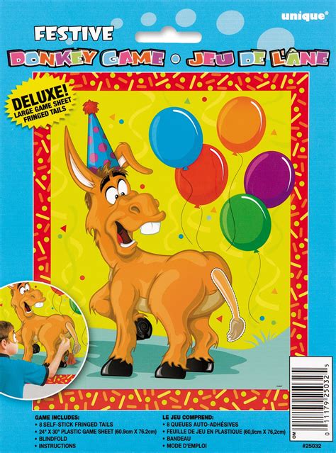Deluxe Festive Pin The Tail On The Donkey Game