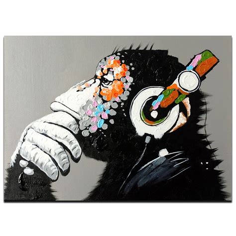 Monkey Music Poster Decorative Graffiti Art Silk Print