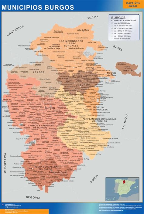 Mapas Provincia Burgos En Castilla Y León Tienda Mapas