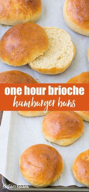 Quick And Easy Homemade Hamburger Bun Recipe This One Hour Brioche Bun