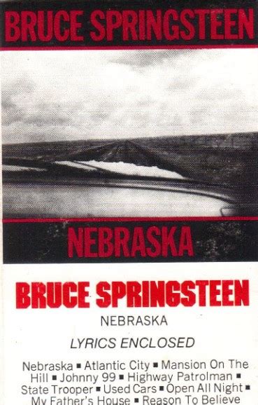Bruce Springsteen Nebraska 1982 Cassette Discogs