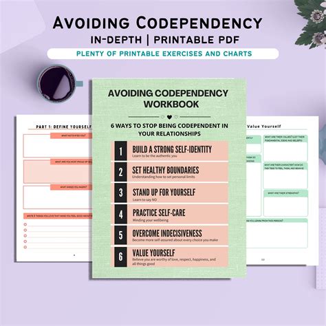 Codependency Journal Workbook Worksheet Book Codependence Narcissistic
