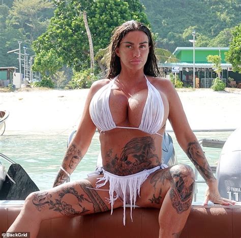 Katie Price Debuts Another Giant New Tattoo And Showcases Her Biggest Ever Boobs In A Bikini