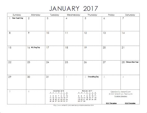 2017 Mini Calendar Printable Lomidn