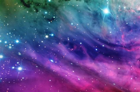 Rainbow Galaxy Nebula Fabric 60 Wide Spoonflower