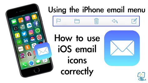 How To Use Iphone Email Menu And Icons Youtube