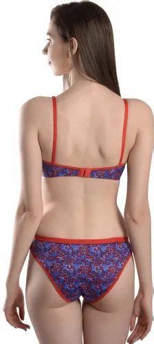 multicolor fims fashion is my style soft cotton blend bra panty set for women everyday wear
