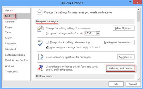 How To Change Default Font Size In Outlook On The File Tab Choose
