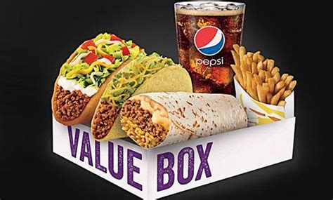 Coupon code get a free drink or snack when you register for 7rewards. Value Box at Taco Bell Canada