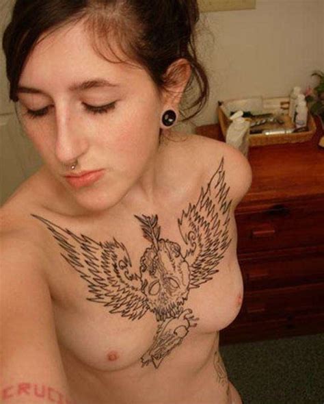 Naked Female Breast Tattoos