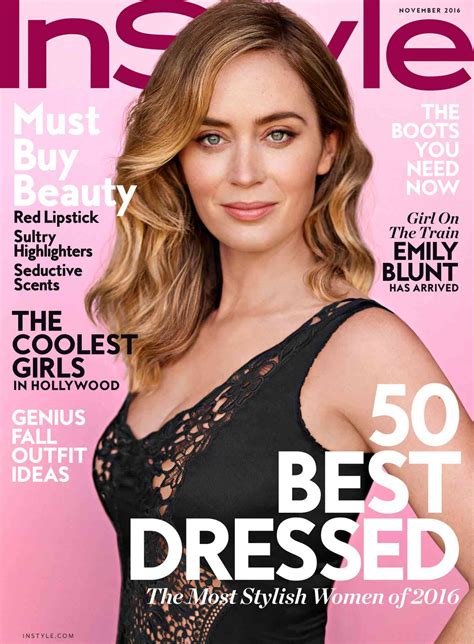 Emily Blunt Lands Instyle Cover For The Girl On The Train
