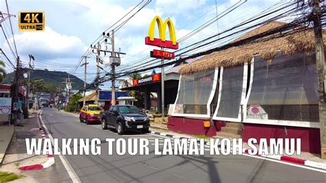 K Koh Samui Lamai Walking Street Virtual Walking Tour Streets Of Thailand YouTube