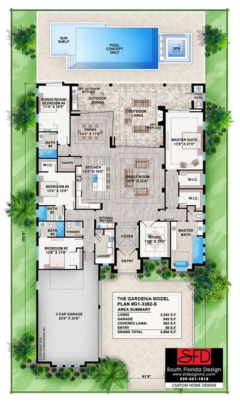 The land remained in city ownership until 1801, when the physician david hosack, a member of the new york elite, purchased a parcel of land in what is now midtown for $5,000, equivalent to $78,000 in 2020 dollars. South Florida Designs Narrow Lot Coastal Contemporary 4 ...
