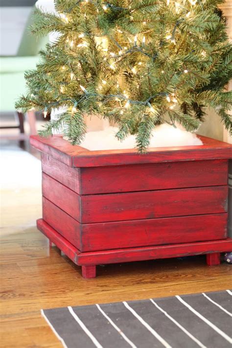 The christmas tree is considered by some as christianisation of pagan tradition and ritual surrounding the winter solstice, which included the use of evergreen boughs, and an adaptation of pagan tree worship; 7 Easy To Make DIY Christmas Tree Stand Boxes - Shelterness