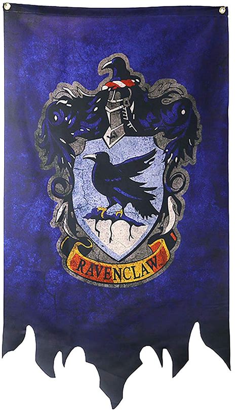 The Ravenclaw Flag Is Hanging On A Wall