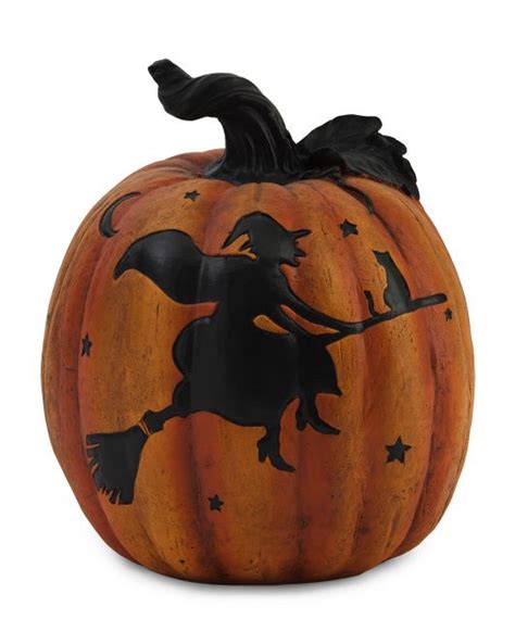 15in Pumpkin With A Witch Pumpkin Halloween Fun Pumpkin Carving