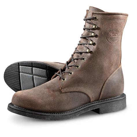 Justin Mens Dark Mountain Steel Toe Work Boots 661705 Work Boots At