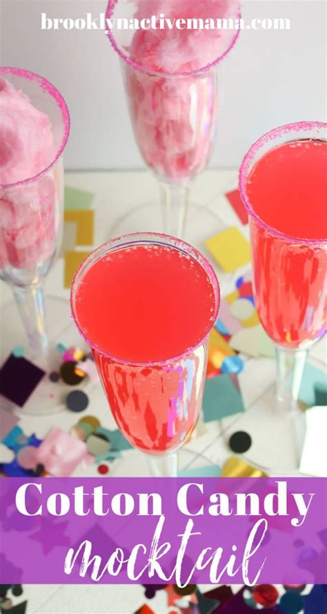 Super Simple And Fun Cotton Candy Mocktail Mocktails Sparkling