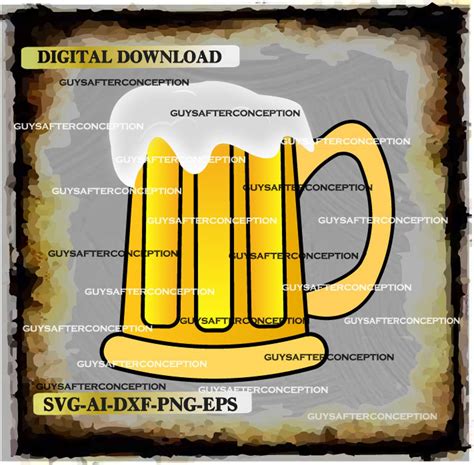 Beer Mug Digital File Ai Eps Png Dxf Svg A Etsy