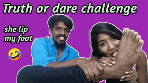 Couple Truth Or Dare Challenge In Kannad Part 2 Shakshi Lip My Foot Kannada Sk ️shakshi