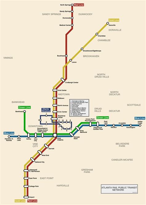 Imperials Transit Maps Atlanta Rail Map Includes The Unusually Small
