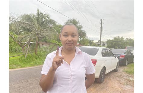 Lindeners Brave Inclement Weather To Cast Ballots Guyana Chronicle