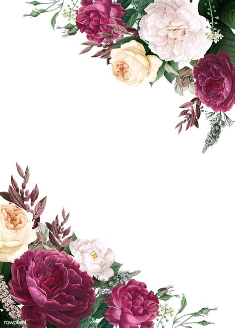 Floral Design Wedding Invitation Mockup Royalty Free
