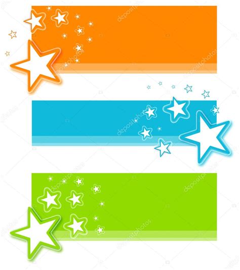 Star Banner Set Stock Vector Image By ©dynamic 24091007