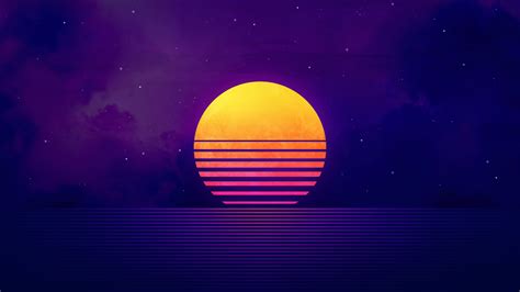 1600x900 Retrowave Sunset 1600x900 Resolution Hd 4k Wallpapers Images