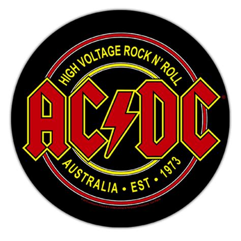 The ac/dc logo remains one of the most iconic logos in rock history. Ac Dc High Voltage Logo Png