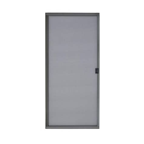 Grisham Bronze Steel Sliding Curtain Screen Door Common 36 In X 80 In