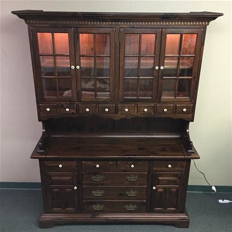 Ethan Allen Country Pine Buffet And Hutch Chairish