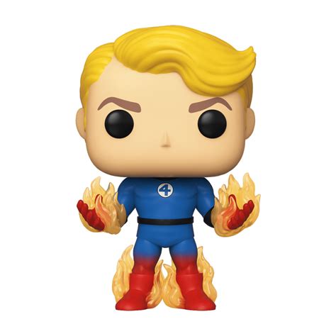 Funko Marvel Fantastic Four Human Torch With Flames Exclusive Pop