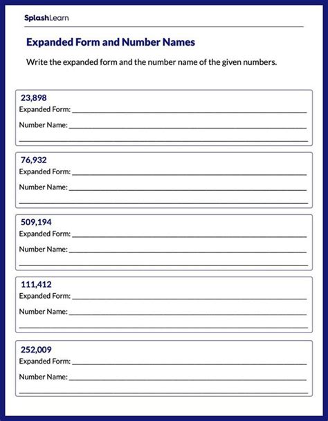 Expanded Form Numbers To 100000 Worksheet Digital Worksheets Library