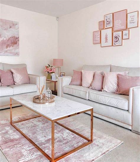 45 Blush Pink Living Room Ideas Modern Interiors Trendy Color Scheme