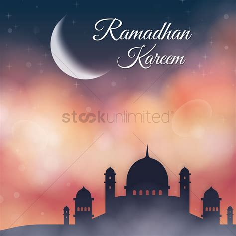 Ramadhan kareem wallpaper Vector Image - 1611352 | StockUnlimited