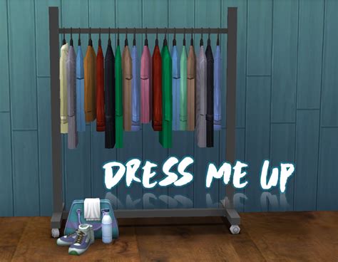Dress Me Up Set Includes A Clothing Rack And A Gym Sims