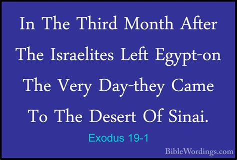 Exodus 19 Holy Bible English
