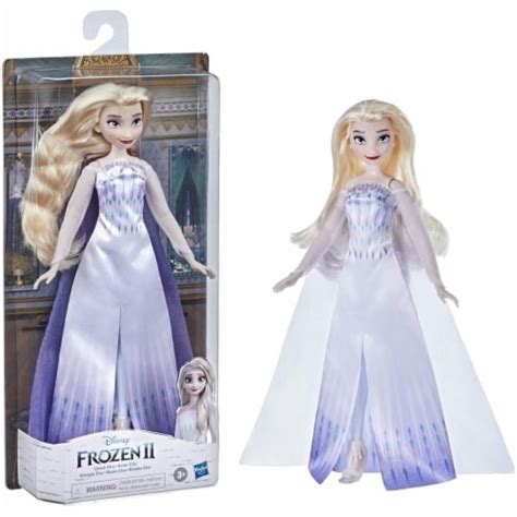 Disney Frozen 2 Queen Elsa Fashion Doll Blonde Blue Gown Cape Posable