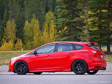 Red Ford Focus St Mk Hatch With Black Wheels Ford Focus St Ford
