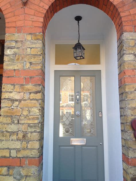 Farrow And Ball Pigeon Front Door Victorian House By Laura Noctor