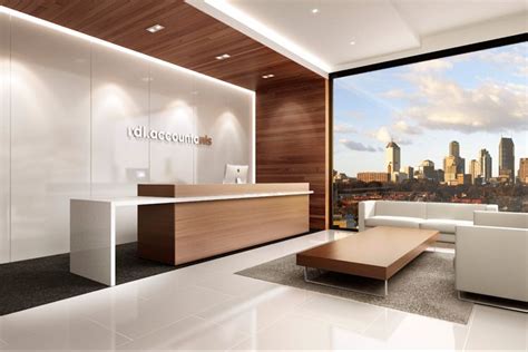 Amazing office desk with durable fiberboard frame, chrome legs, and high gloss finish. Reception Fitouts Melbourne, Australia - Zircon Interiors ...