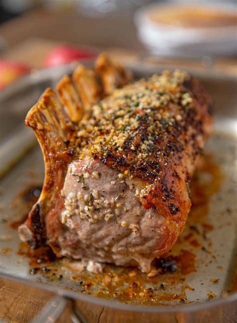 Roasted Rack Of Pork Is A Show Stopping Holiday Main Dish Crusted With
