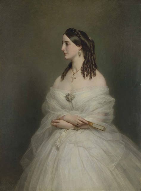 Franz Xaver Winterhalter German 1805 1873 Portrait Of Mrs Vanderbyl